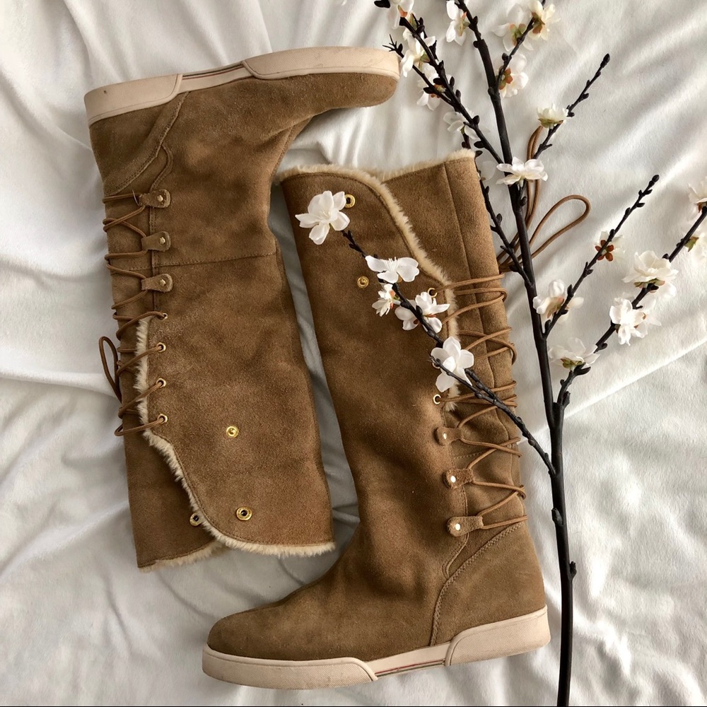 Aldo brown suede boots size 10